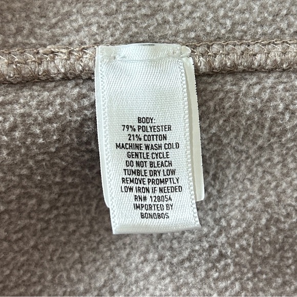 Bonobos Mens Heather Oat Sweater Fleece 1/4 Snap in a size medium. - Picture 9 of 9